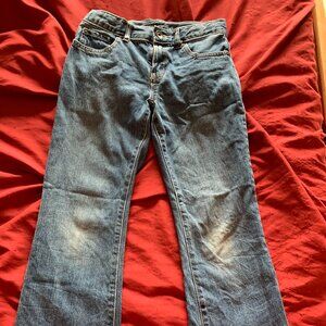 Boys boot cut blue jeans Children's Place size 8 adjustable waist